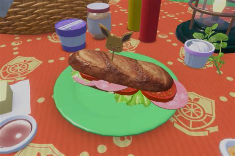 Simulate making sandwiches for Pokemon Scarlet and Violet..